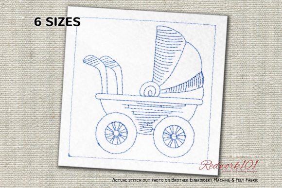 Baby Carriage Lineart: A Boutique Sweatshirt Embroidery Review