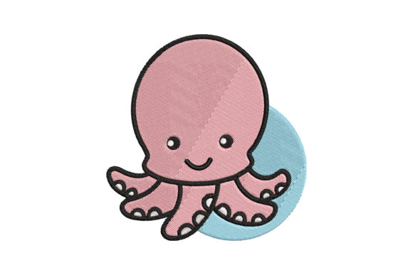 Cute Baby Animal Squid Cartoon