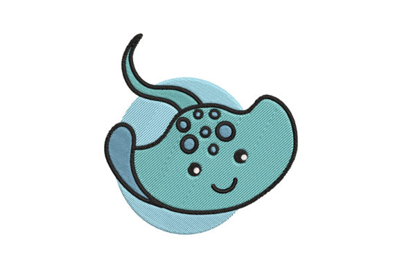 Cute Baby Animal Stingray Cartoon