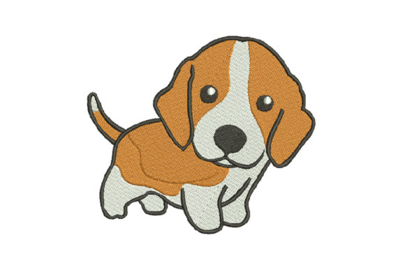 Cute Puppy: A Charming Embroidery Design for Meaningful Personalized Gifts