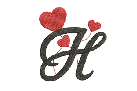 Heart Alphabet Letter H