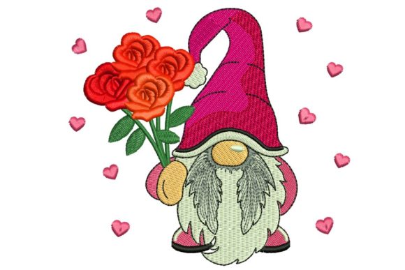 Love Roses Gnome