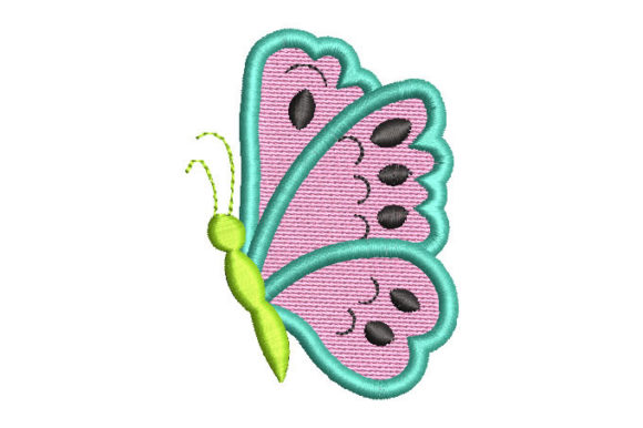 Mini Colorful Butterfly Embroidery Design