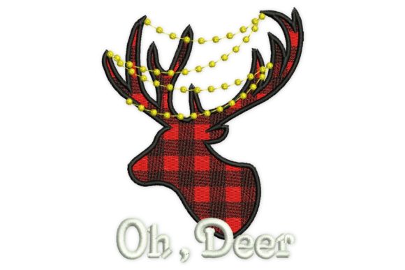Oh Deer: A Seasonal Embroidery Gem for Holiday Makers