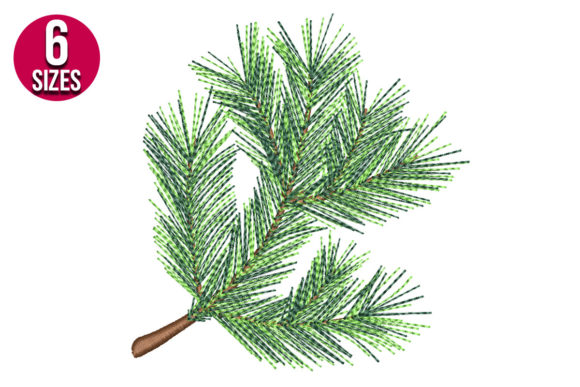 Pine Branch: A Thoughtful Embroidery Design for Meaningful Gifts