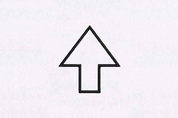 Up Arrow: A Clean, Confident Embroidery Statement