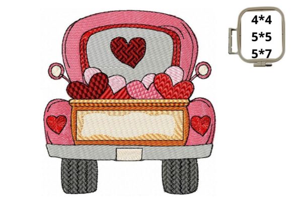 Valentine Pink Truck